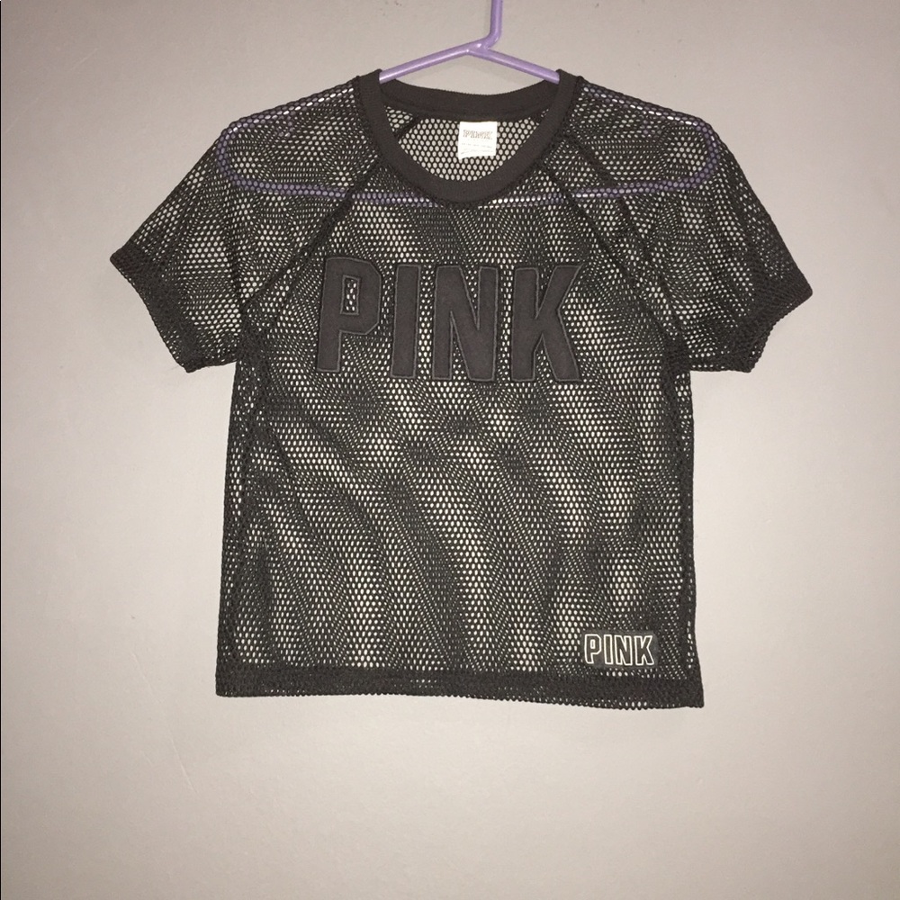 BRAND NEW PINK Victoria Secret Fishnet/Mesh Shirt
